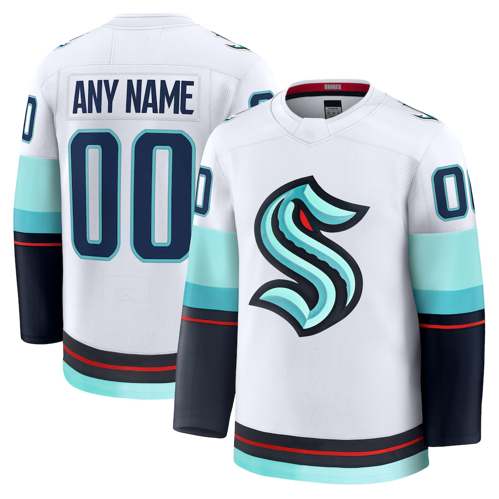 Jdoa Custom S.Kraken White Away Premium Jerseys