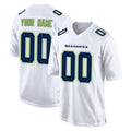 Jdoa Custom S.Seahawks White Tundra Fashion Home Game Any Name & Numbers Stitched Jerseys