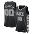 Jdoa Custom SA.Spurs Black 2022-2023 Swingman Jerseys - Statement Edition