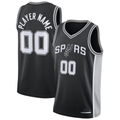 Jdoa Custom SA.Spurs Black Swingman Jerseys - Icon Edition