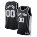 Jdoa Custom SA.Spurs Black Swingman Jerseys - Icon Edition