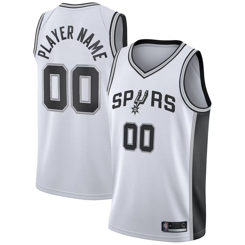 Jdoa Custom SA.Spurs White 2020-2021 Swingman Jerseys - Association Edition