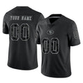 Jdoa Custom SF.49ers Black Limited Reflective Home Game Any Name & Numbers Stitched Jerseys