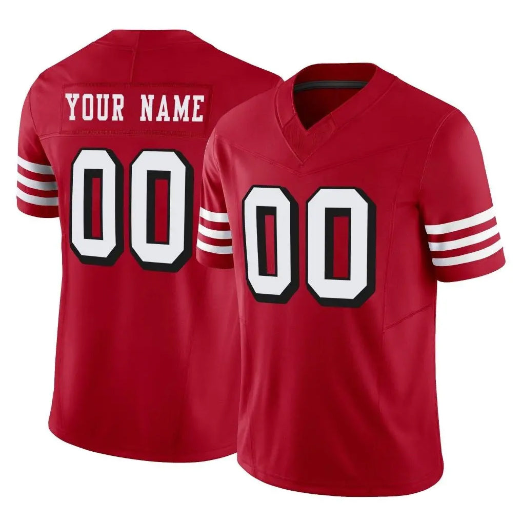 Jdoa Custom SF.49ers Red Limited Alternate Vapor F.U.S.E. Home Game Any Name & Numbers Stitched Jerseys