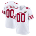 Jdoa Custom SF.49ers White 80th Game Home Any Name & Numbers Stitched Jerseys