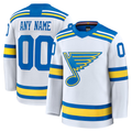 Jdoa Custom St.L.Blues White Away Premium Jerseys
