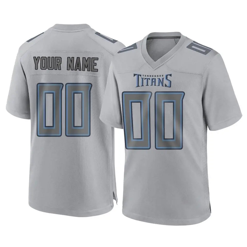 Jdoa Custom T.Titans Gray Atmosphere Fashion Home Game Any Name & Numbers Stitched Jerseys