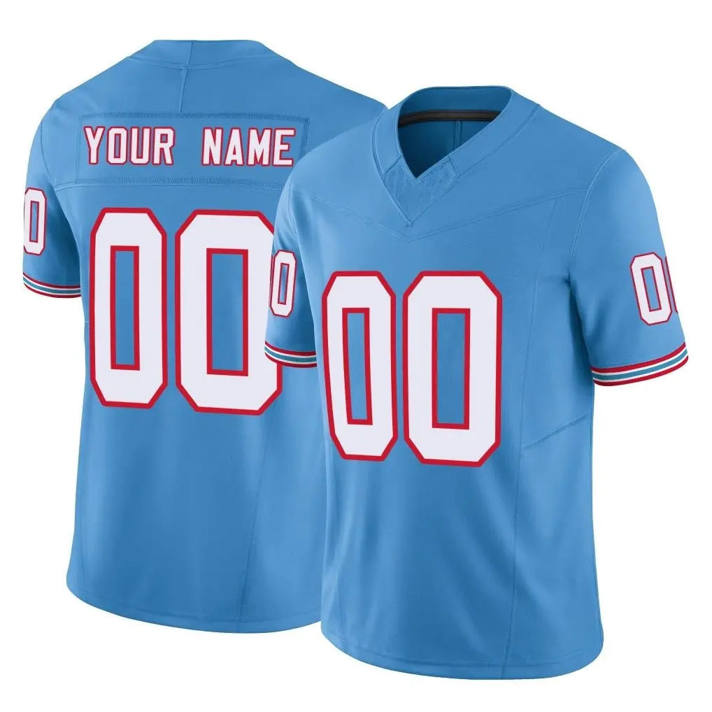 Jdoa Custom T.Titans Light Blue Limited Vapor F.U.S.E. Home Game Any Name & Numbers Stitched Jerseys