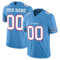 Jdoa Custom T.Titans Light Blue Team Vapor F.U.S.E. Limited Home Game Any Name & Numbers Stitched Jerseys