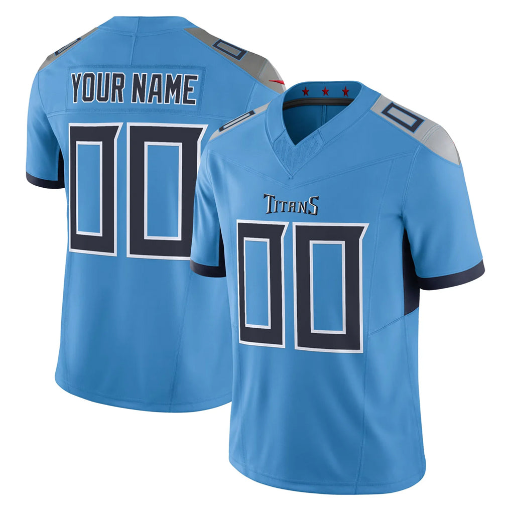 Jdoa Custom T.Titans Light Blue Vapor F.U.S.E. Limited Home Game Any Name & Numbers Stitched Jerseys