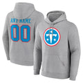 Jdoa Custom T.Titans Light Gray LOGO Pullover Hoodies Home Game Any Name & Numbers Stitched Jerseys