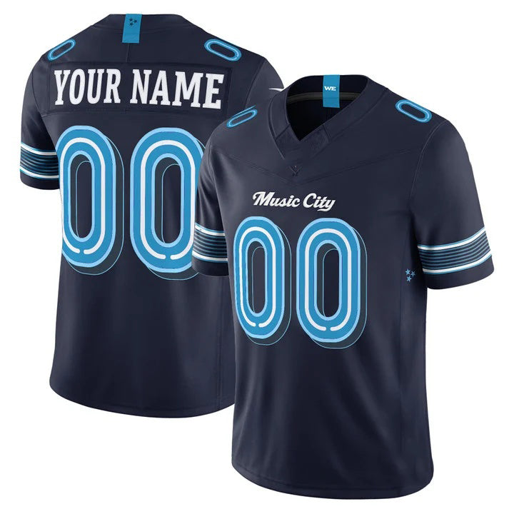Jdoa Custom T.Titans Navy 2026 Rivalries Vapor Limited Jersey - All Stitched