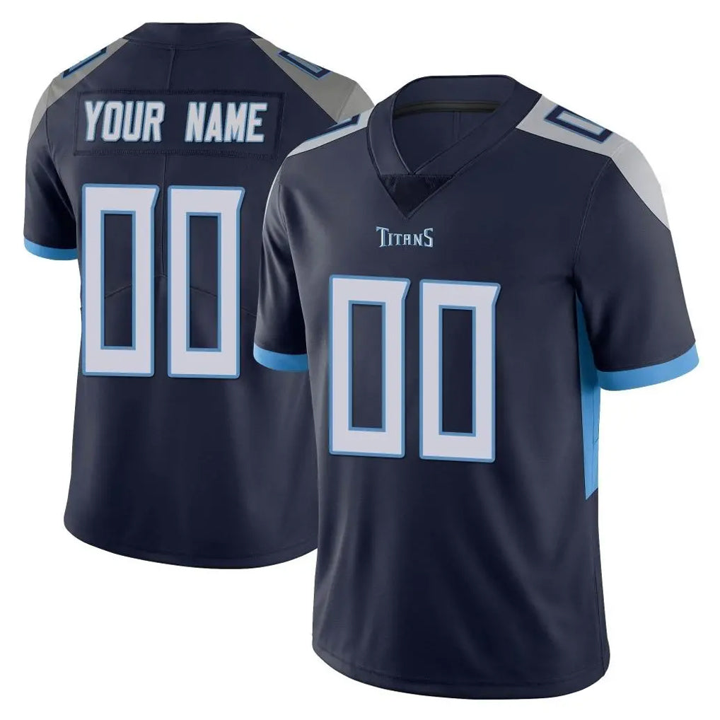 Jdoa Custom T.Titans Navy Limited Vapor Untouchable Home Game Any Name & Numbers Stitched Jerseys