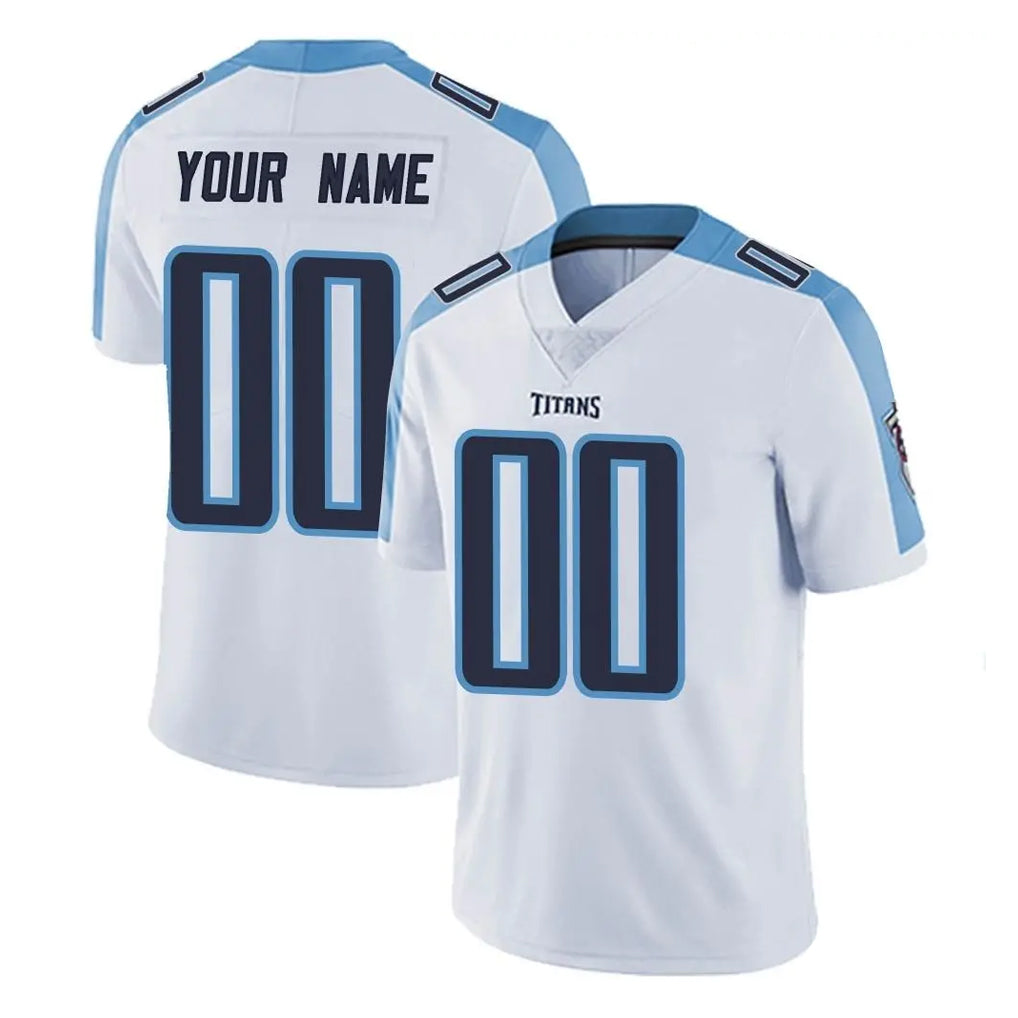 Jdoa Custom T.Titans White Limited Vapor Untouchable Home Game Any Name & Numbers Stitched Jerseys
