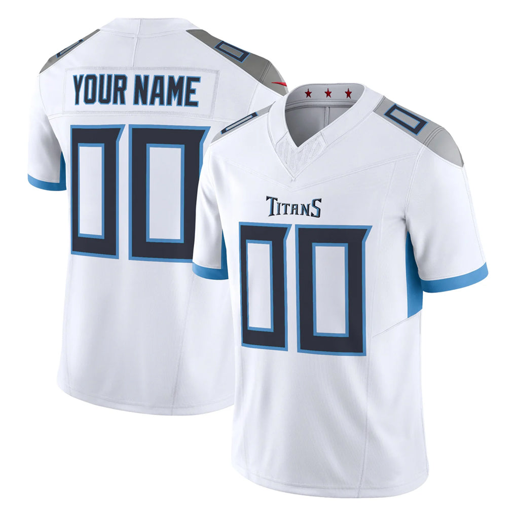 Jdoa Custom T.Titans White Vapor F.U.S.E. Limited Home Game Any Name & Numbers Stitched Jerseys
