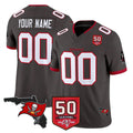 Jdoa Custom TB.Buccaneers Pewter Limited 2026 Season Vapor F.U.S.E. Home Game Any Name & Numbers Stitched Jerseys