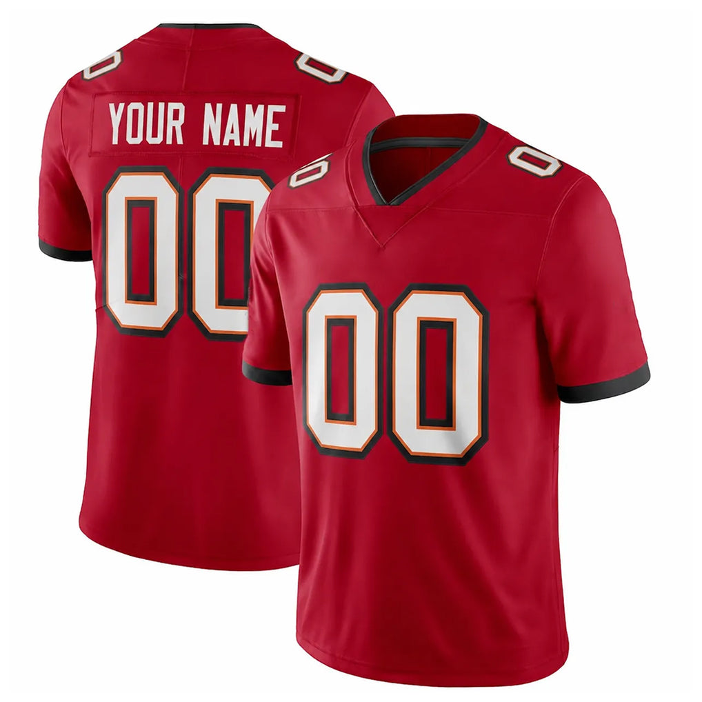 Jdoa Custom TB.Buccaneers Red Limited Vapor F.U.S.E. Home Game Any Name & Numbers Stitched Jerseys
