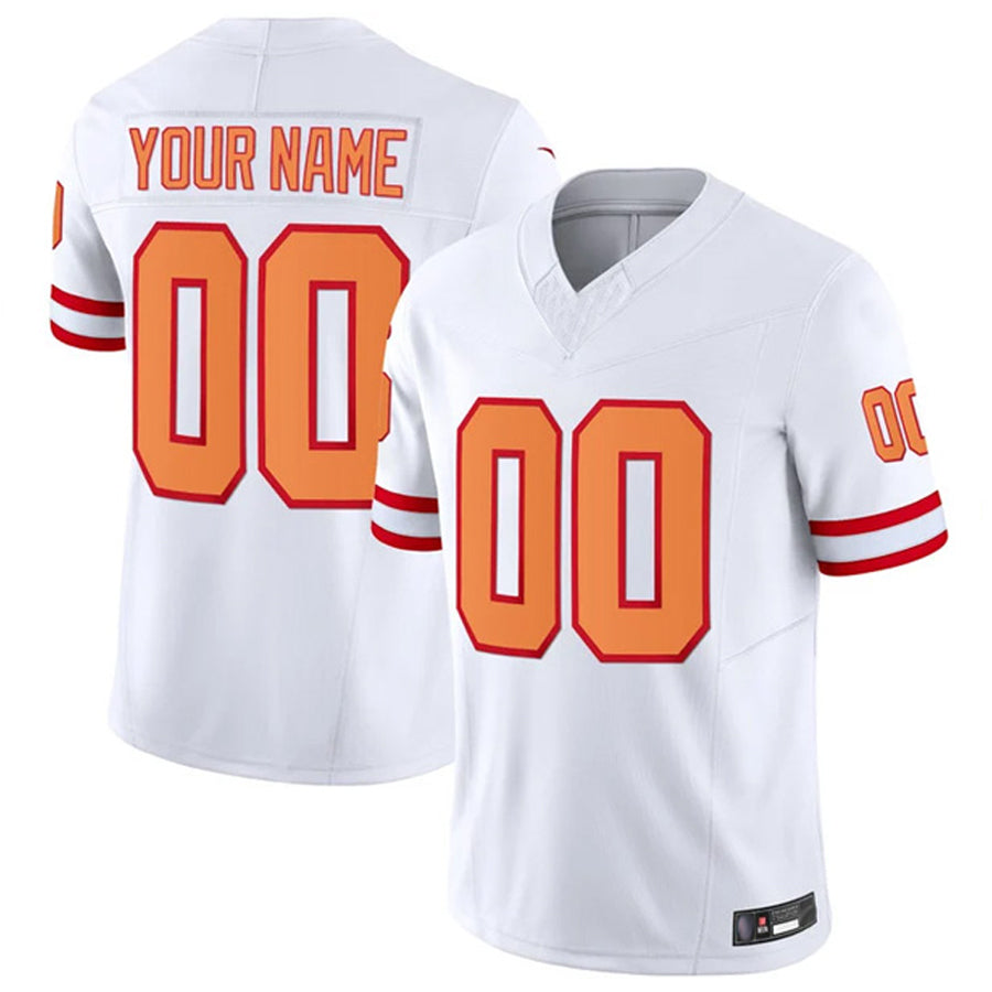 Jdoa Custom TB.Buccaneers White Vapor F.U.S.E. Limited Stitched Jerseys