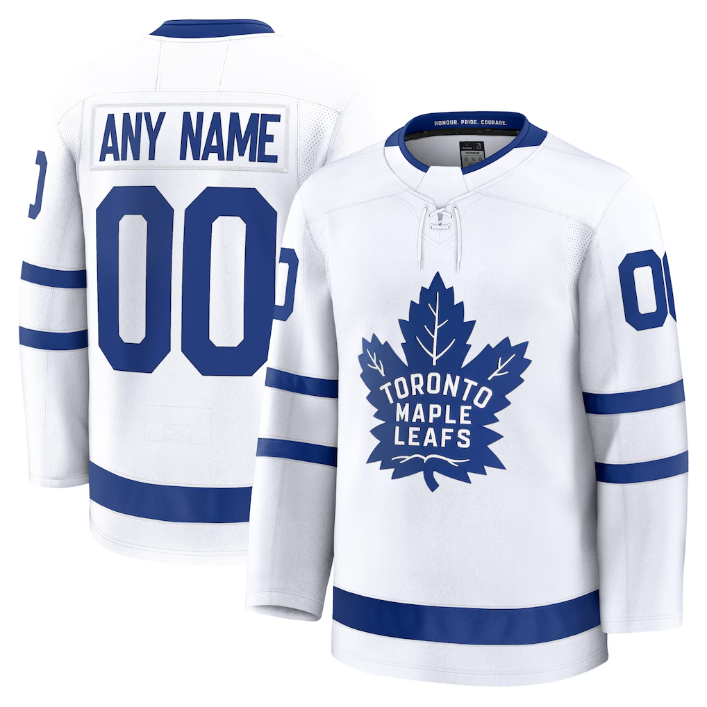 Jdoa Custom T.Maple Leafs White Away Premium Jerseys