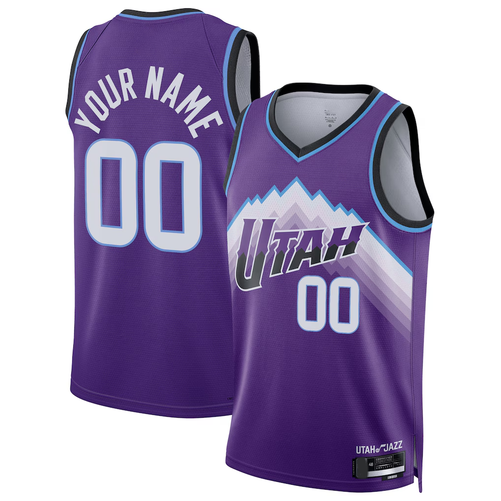 Jdoa Custom U.Jazz Purple Swingman Jerseys - Icon Edition