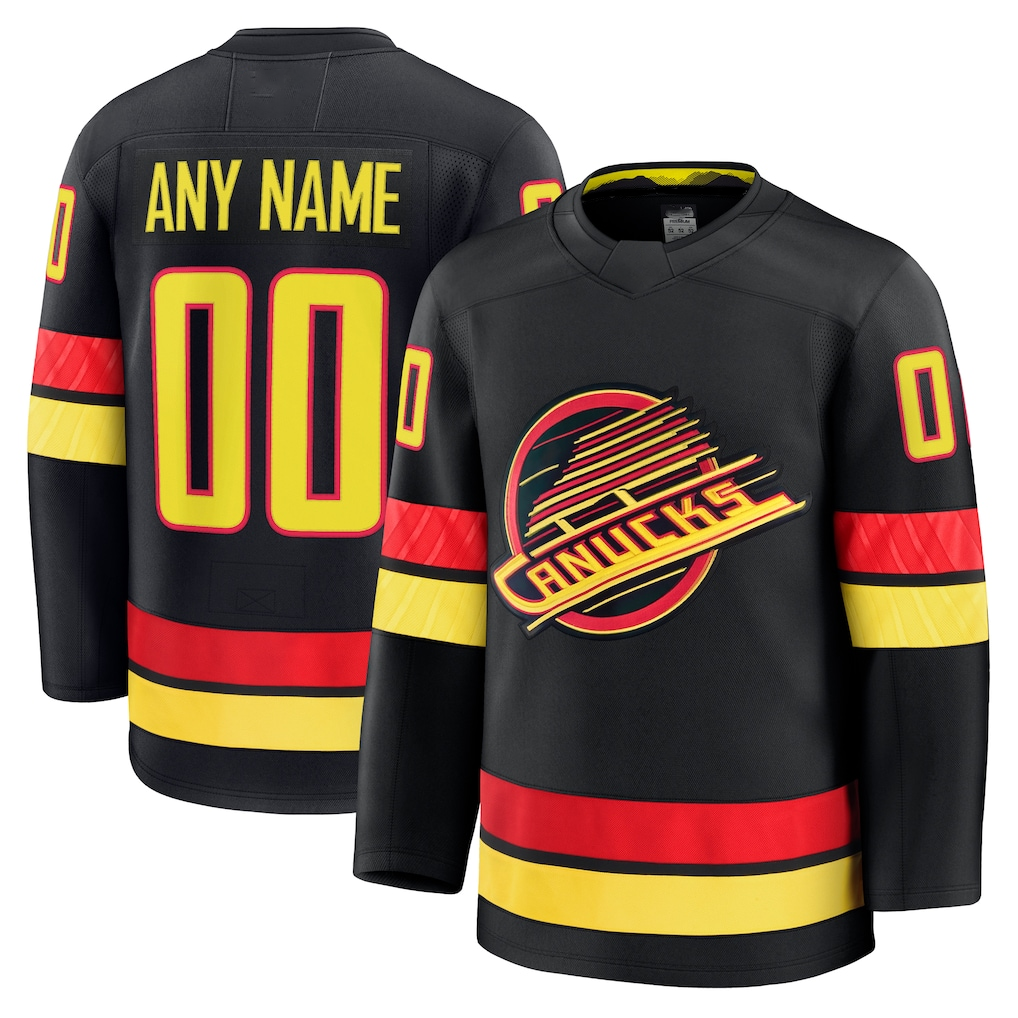 Jdoa Custom V.Canucks Black Alternate Premium Jerseys