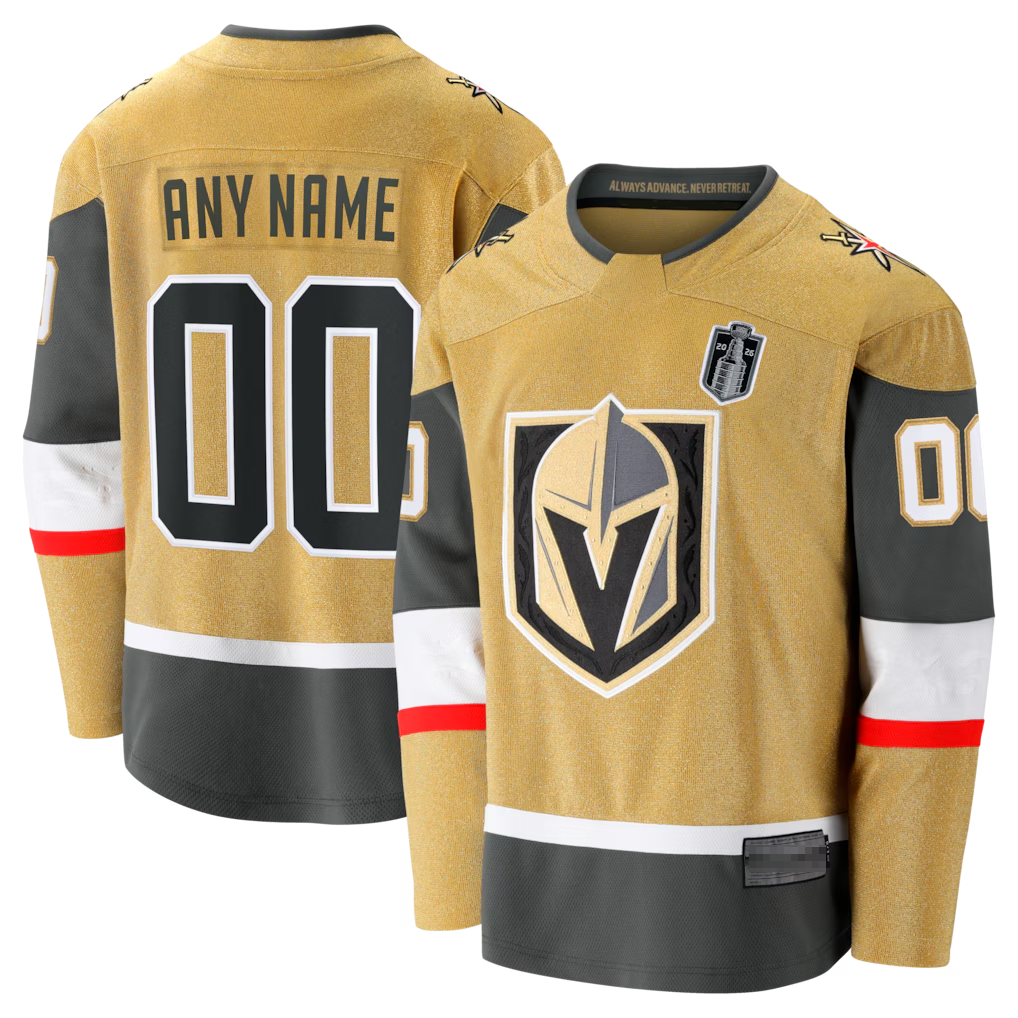 Jdoa Custom V.Golden Knights Gold 2026 Stanley Cup Final Breakaway Jerseys