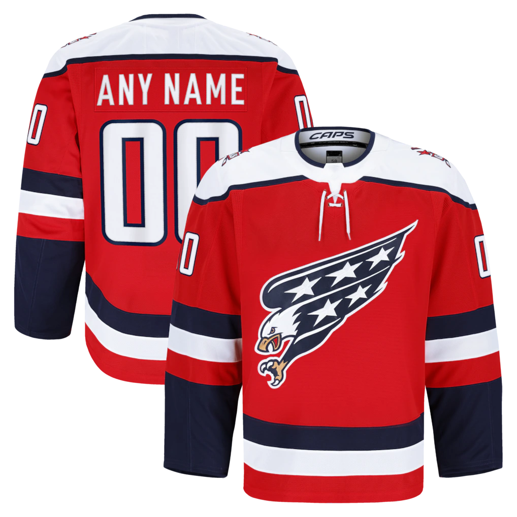 Jdoa Custom W.Capitals Red Alternate Authentic Pro Jerseys