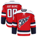 Jdoa Custom W.Capitals Red Alternate Authentic Pro Jerseys
