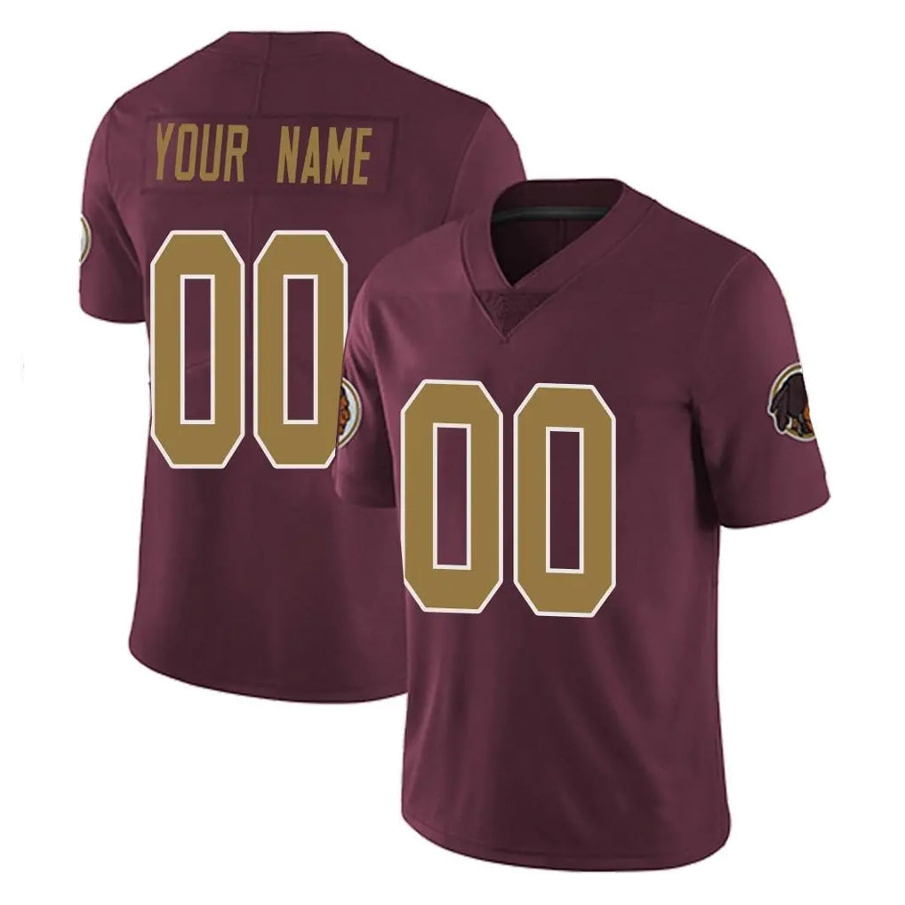 Jdoa Custom W.Commanders Burgundy Alternate Vapor Untouchable Home Game Any Name & Numbers Stitched Jerseys