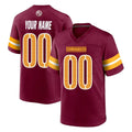 Jdoa Custom W.Commanders Burgundy Home Game Any Name & Numbers Stitched Jerseys