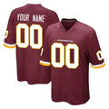 Jdoa Custom W.Commanders Burgundy Team Color Home Game Any Name & Numbers Stitched Jerseys