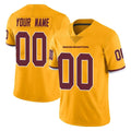 Jdoa Custom W.Commanders Gold Limited Color Rush Home Game Any Name & Numbers Stitched Jerseys
