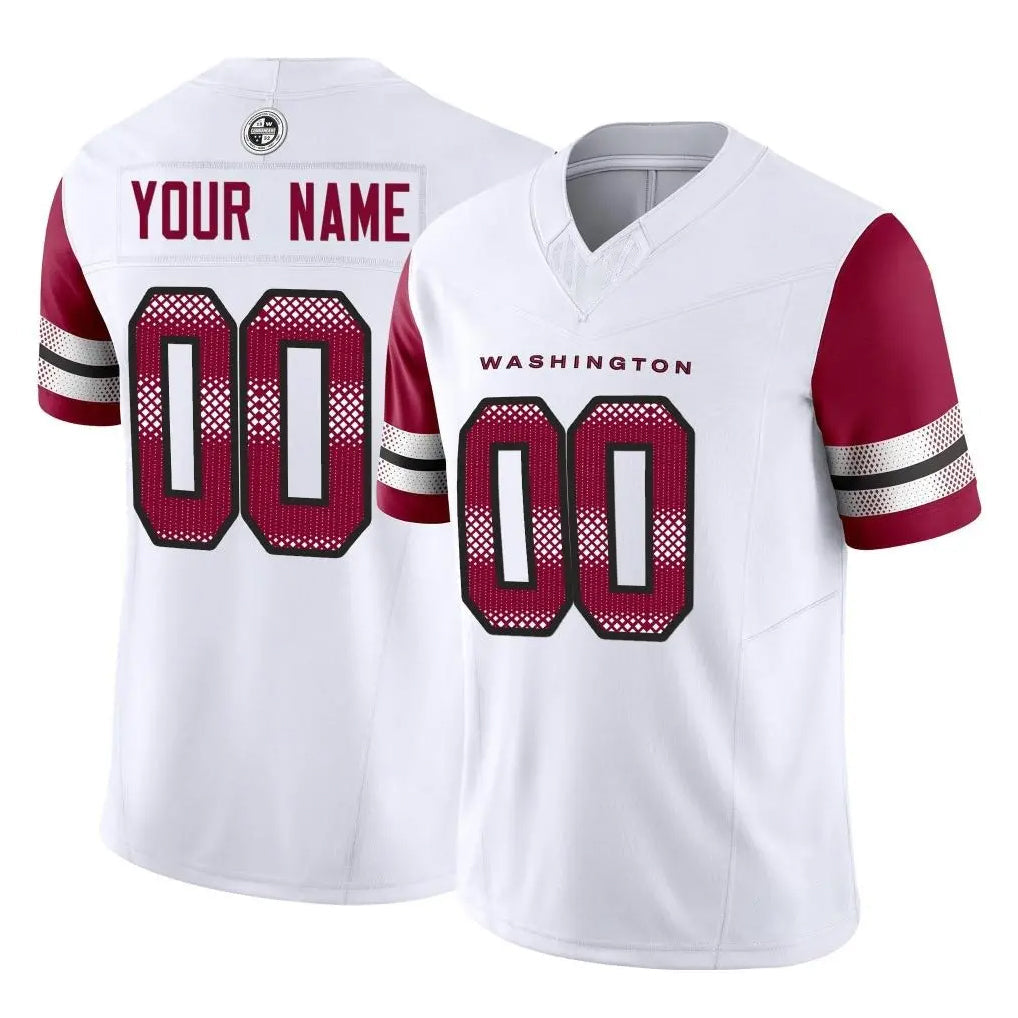 Jdoa Custom W.Commanders White Vapor F.U.S.E. Limited Home Game Any Name & Numbers Stitched Jerseys