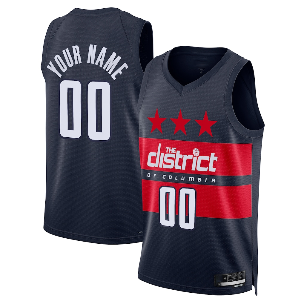 Jdoa Custom W.Wizards Navy 2024-25 Swingman Jerseys - Statement Edition