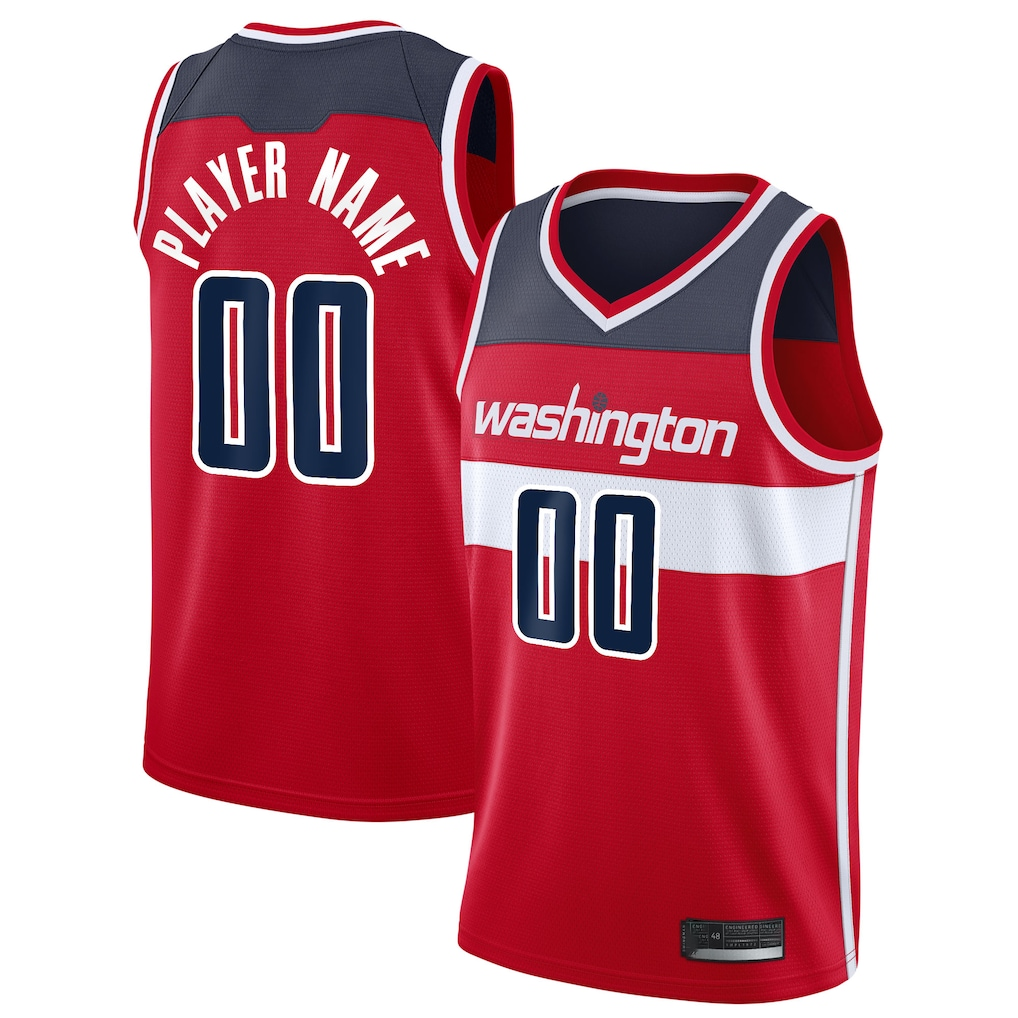 Jdoa Custom W.Wizards Red 2020-21 Swingman Jerseys - Icon Edition