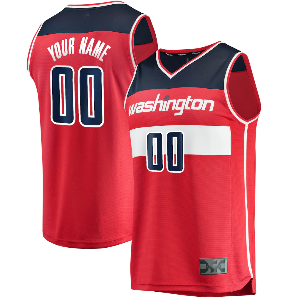 Jdoa Custom W.Wizards Red Fast Break Replica Jerseys - Icon Edition