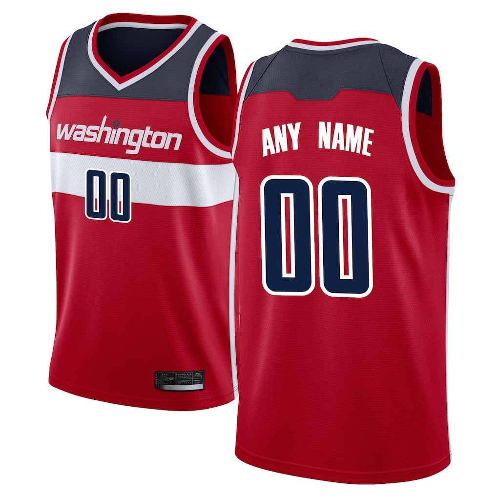 Jdoa Custom W.Wizards Red Swingman Jerseys - Icon Edition