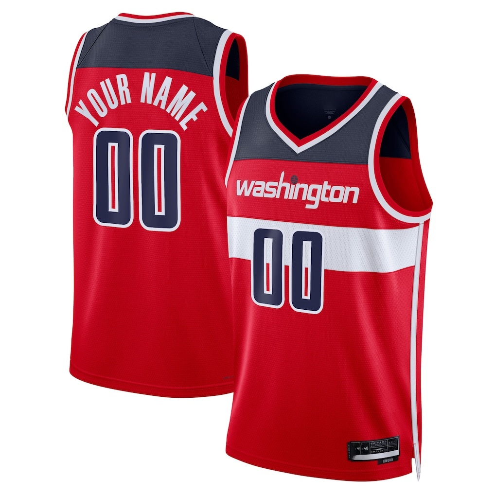 Jdoa Custom W.Wizards Red Swingman Jerseys - Icon Edition