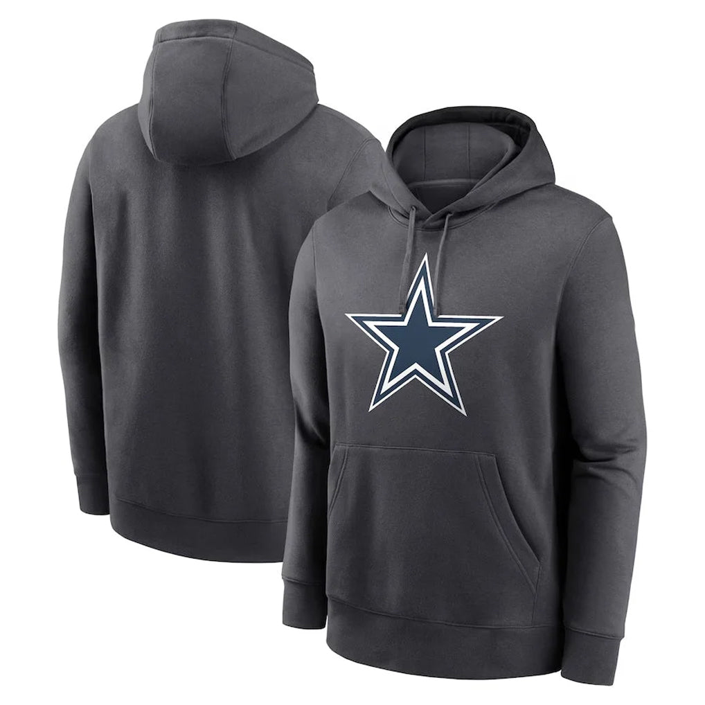 Jdoa D.Cowboys Ash One Color Pullover Hoodie Limited Blank Player Stitched Jerseys