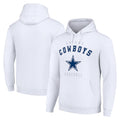 Jdoa D.Cowboys White Pullover Hoodies Limited Blank Player Stitched Jerseys