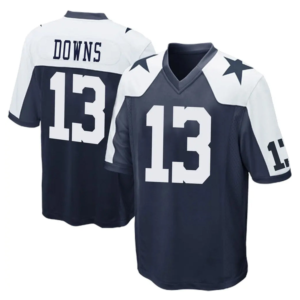 Jdoa D.Cowboys #13 Caleb Downs Player Navy-White Alternate Home Game Stitched Jerseys