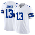 Jdoa D.Cowboys #13 Caleb Downs Player White Limited Vapor F.U.S.E. Home Game Stitched Jerseys