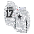 Jdoa D.Cowboys #17 Brandon Aubrey Player Arctic Camo Salute to Service Hoodies Limited Game Stitched Jerseys