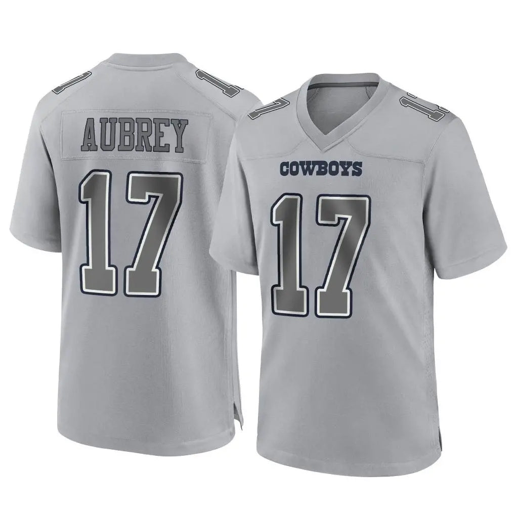 Jdoa D.Cowboys #17 Brandon Aubrey Player Gray Atmosphere Fashion Home Game Stitched Jerseys