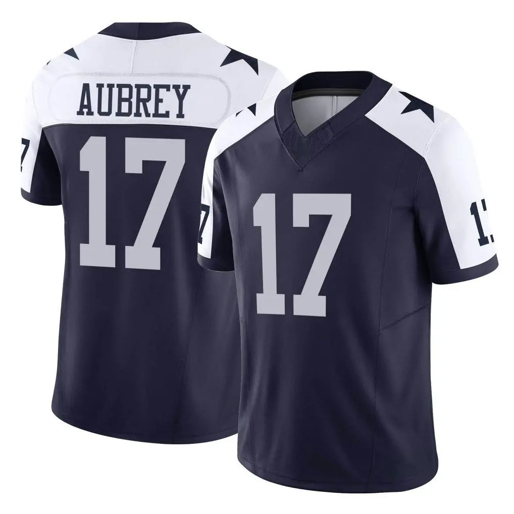 Jdoa D.Cowboys #17 Brandon Aubrey Player Navy-White Limited Alternate Vapor F.U.S.E. Home Game Stitched Jerseys
