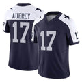 Jdoa D.Cowboys #17 Brandon Aubrey Player Navy-White Limited Alternate Vapor F.U.S.E. Home Game Stitched Jerseys