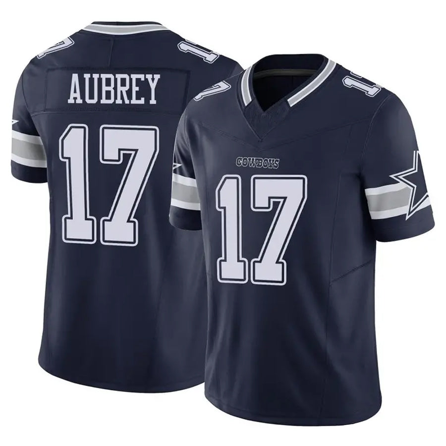 Jdoa D.Cowboys #17 Brandon Aubrey Player Navy Vapor F.U.S.E. Limited Stitched Jerseys