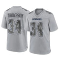 Jdoa D.Cowboys #34 Jalen Thompson Player Gray Atmosphere Fashion Home Game Stitched Jerseys