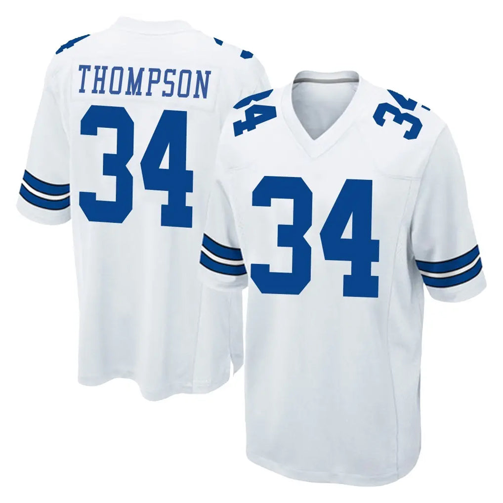 Jdoa D.Cowboys #34 Jalen Thompson Player White Home Game Stitched Jerseys