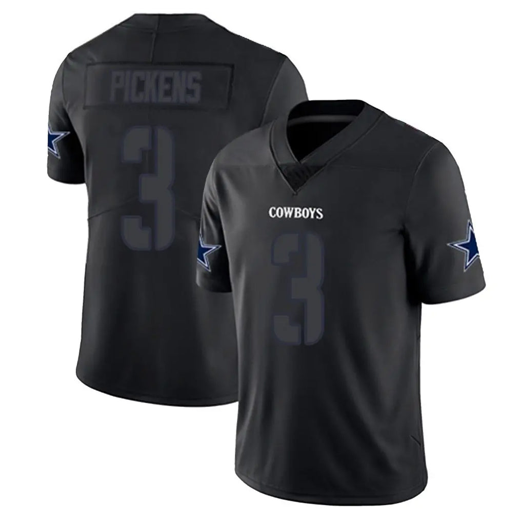 Jdoa D.Cowboys #3 George Pickens Player Black Impact Limited Home Game Stitched Jerseys